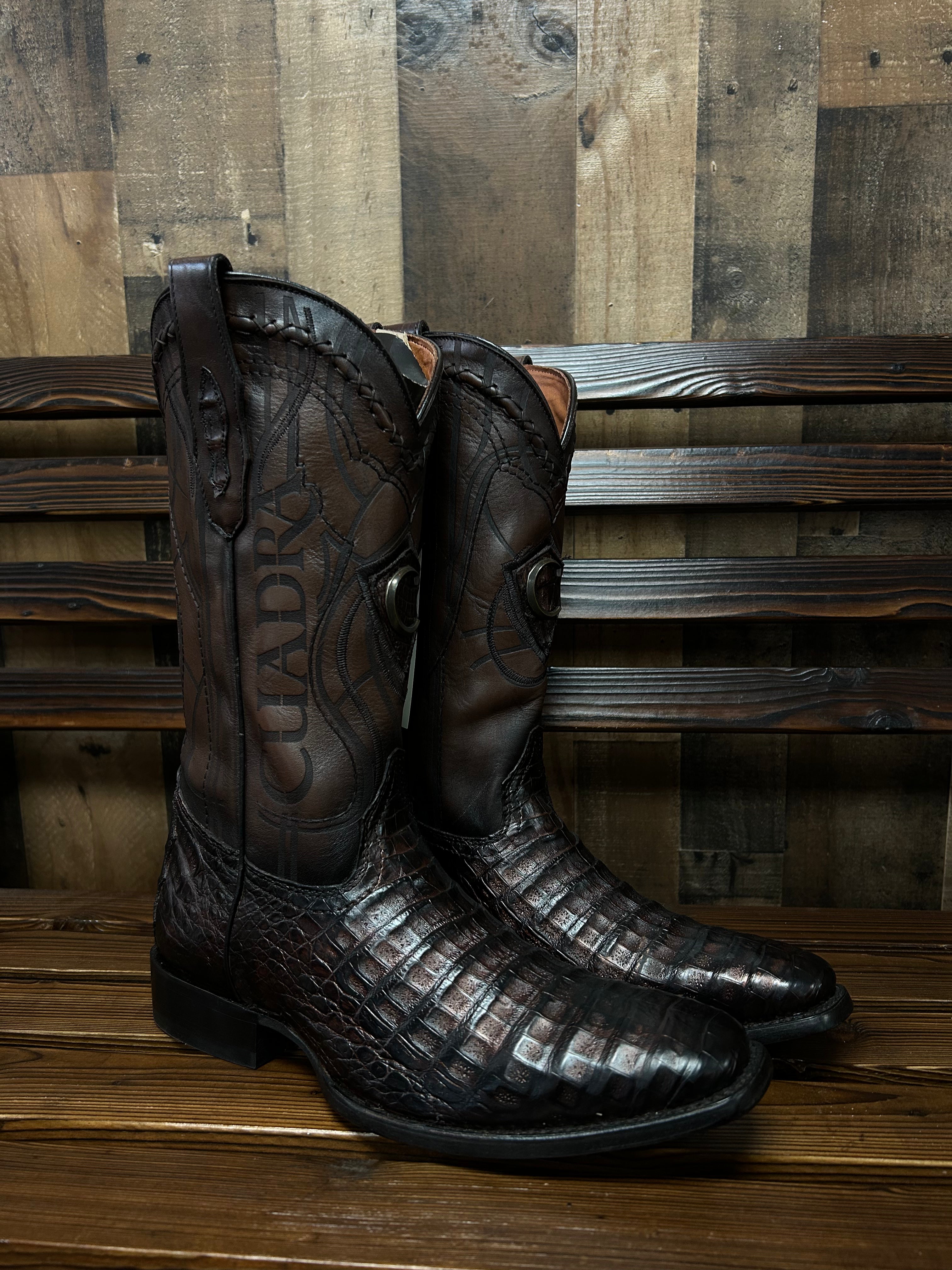 CUADRA Caiman Belly Round Toe