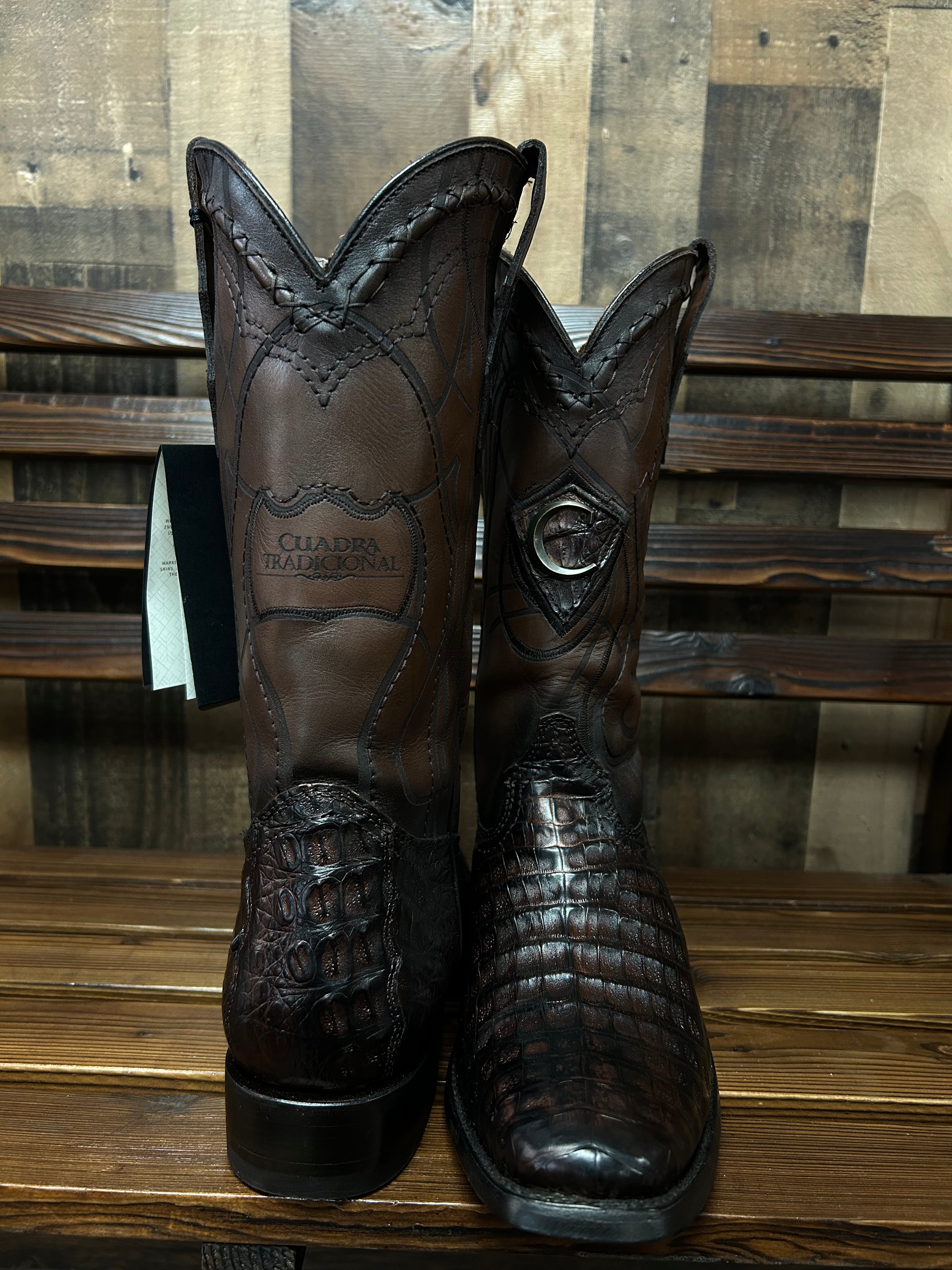 CUADRA Caiman Belly Round Toe