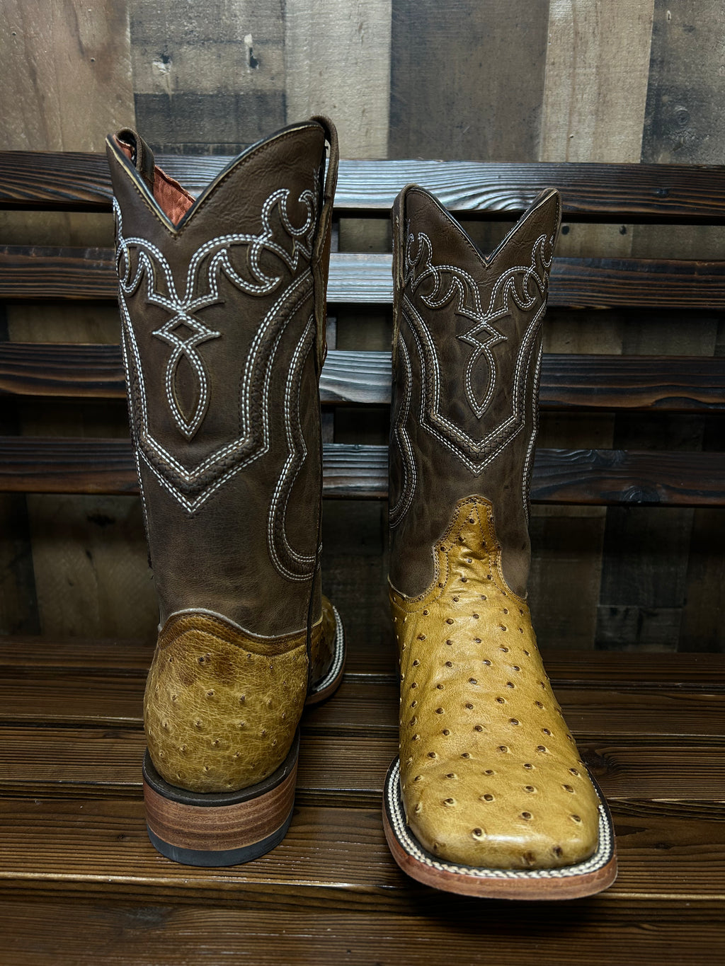 HOMETOWN Ostrich Square Toe